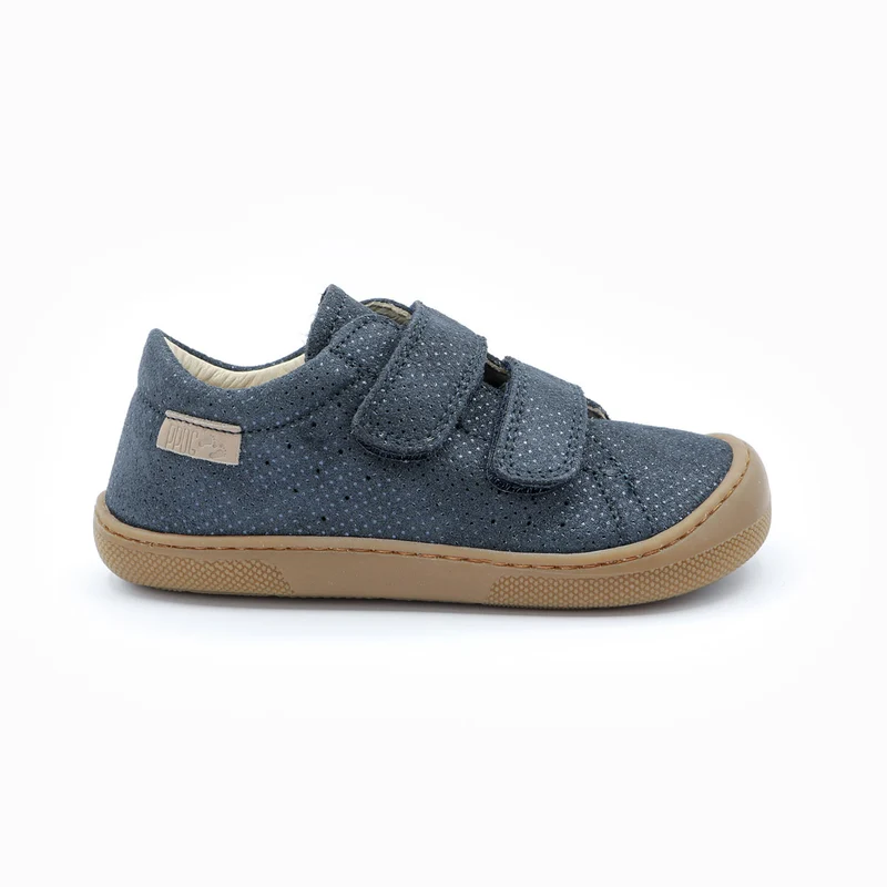 Naturino Barefoot Rabir Velcros Dots Blue