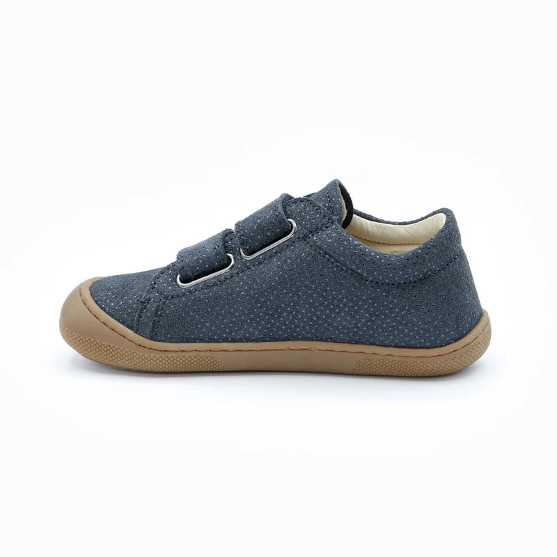 Naturino Barefoot Rabir Velcros Dots Blue
