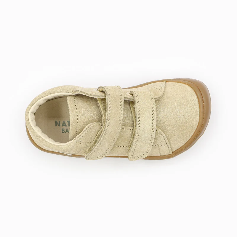 Naturino Barefoot Orec Velcros Glitter Platinum