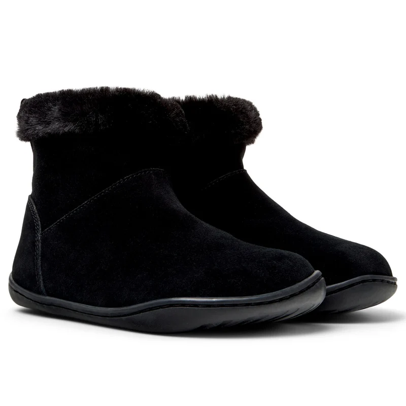 Camper Kids Peu Bottines Fourrées Noir