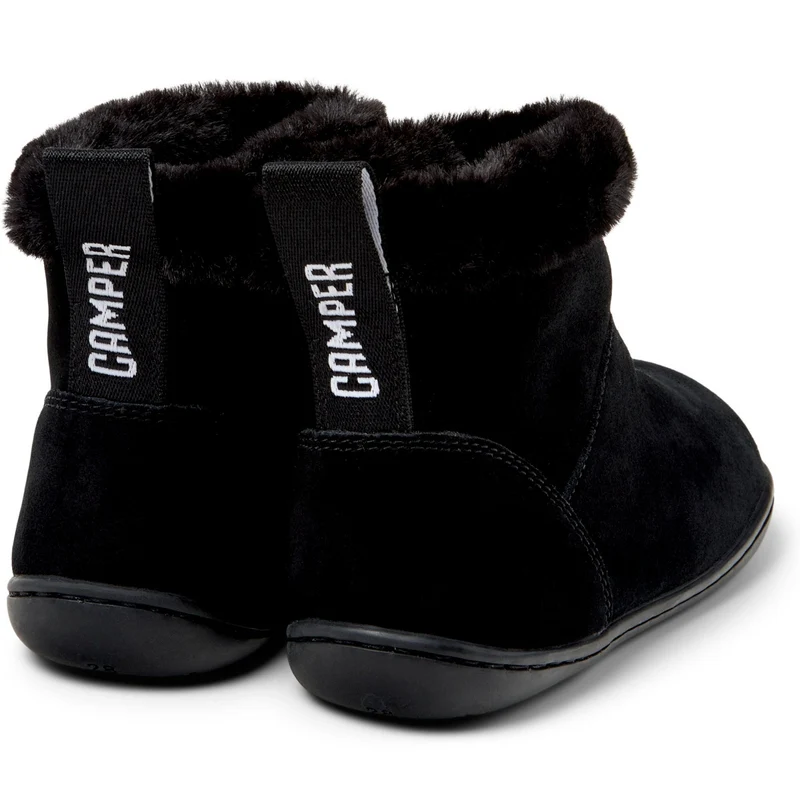 Camper Kids Peu Bottines Fourrées Noir