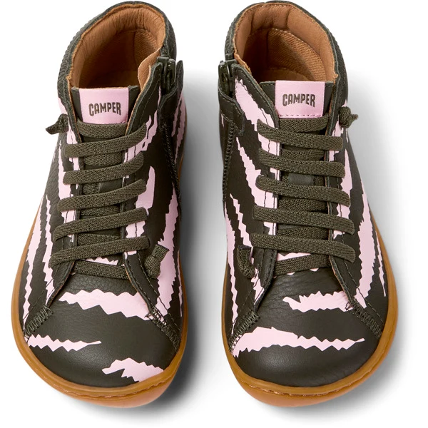Camper Kids Peu Montantes Twins Marron Rose