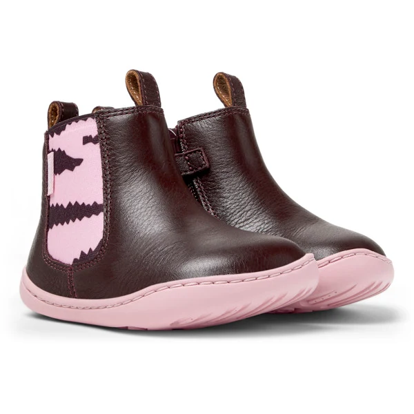 Camper FW Peu Bottines Bordeaux Rose