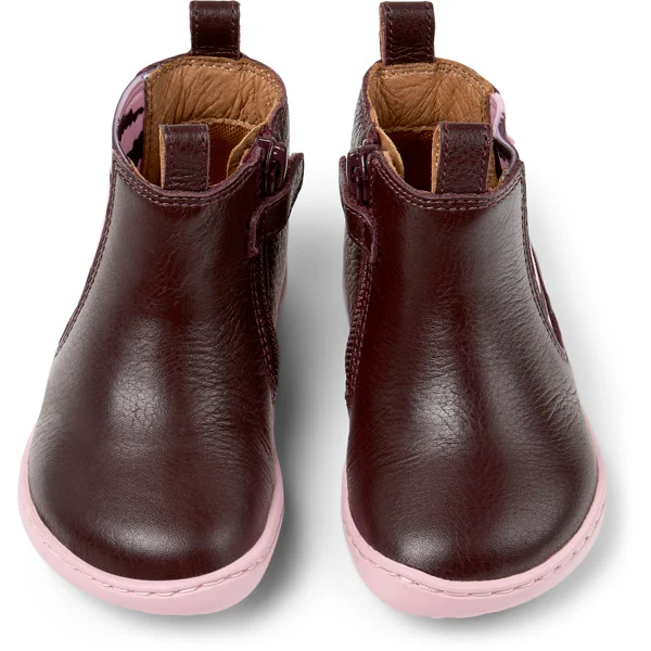 Camper FW Peu Bottines Bordeaux Rose