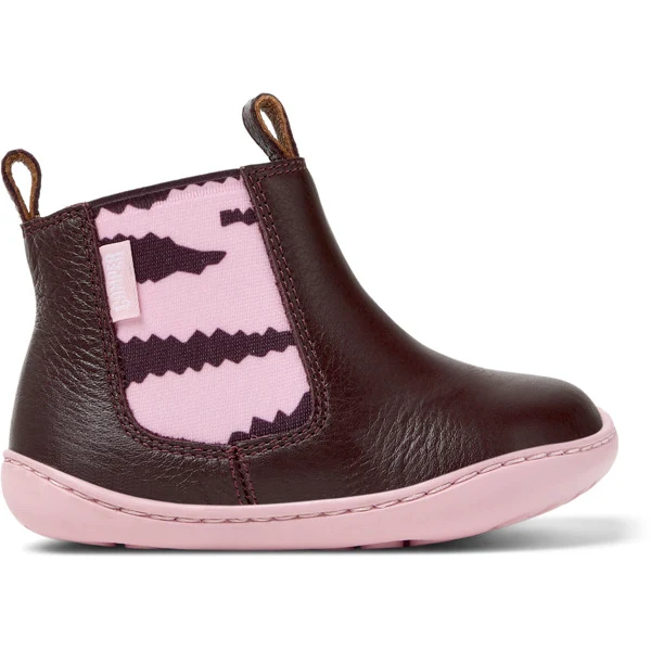 Camper FW Peu Bottines Bordeaux Rose
