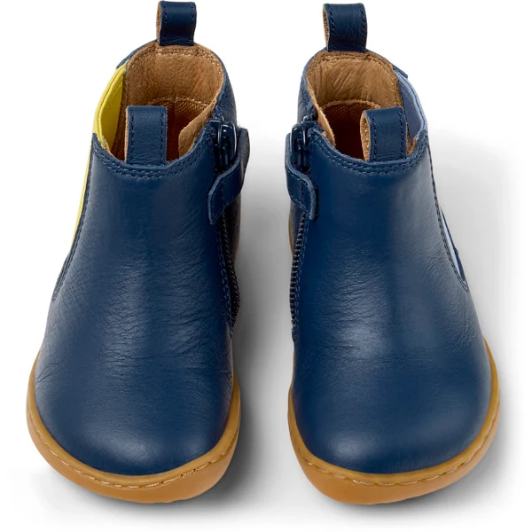 Camper FW Peu Bottines Bleu Jaune