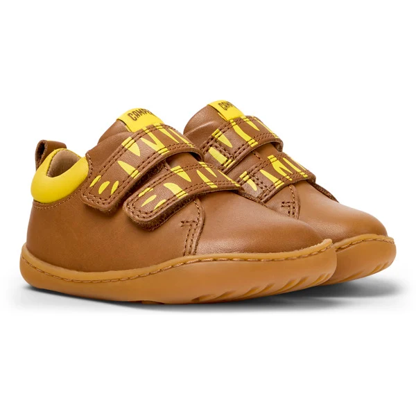 Camper FW Peu Velcros Twins Marron Tiger