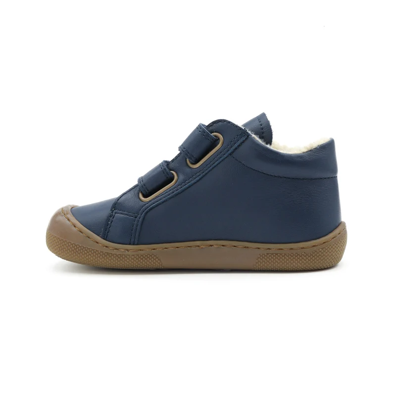 Naturino Barefoot Kommy Velcros Wool Navy