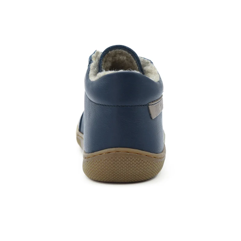 Naturino Barefoot Kommy Velcros Wool Navy