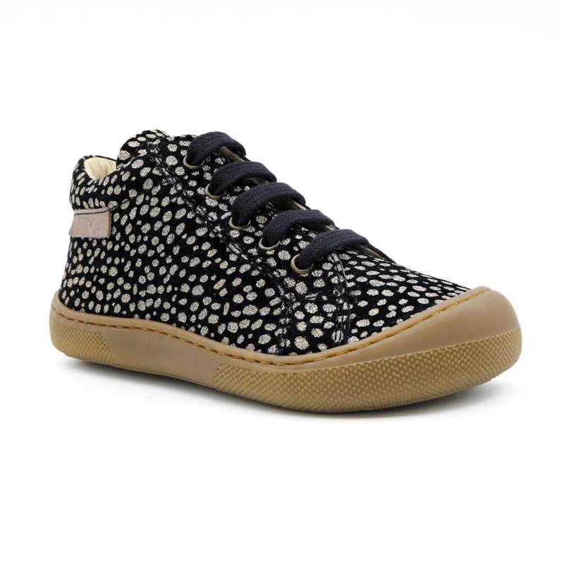 Naturino Barefoot Orec Lacets Pony Black Platinum