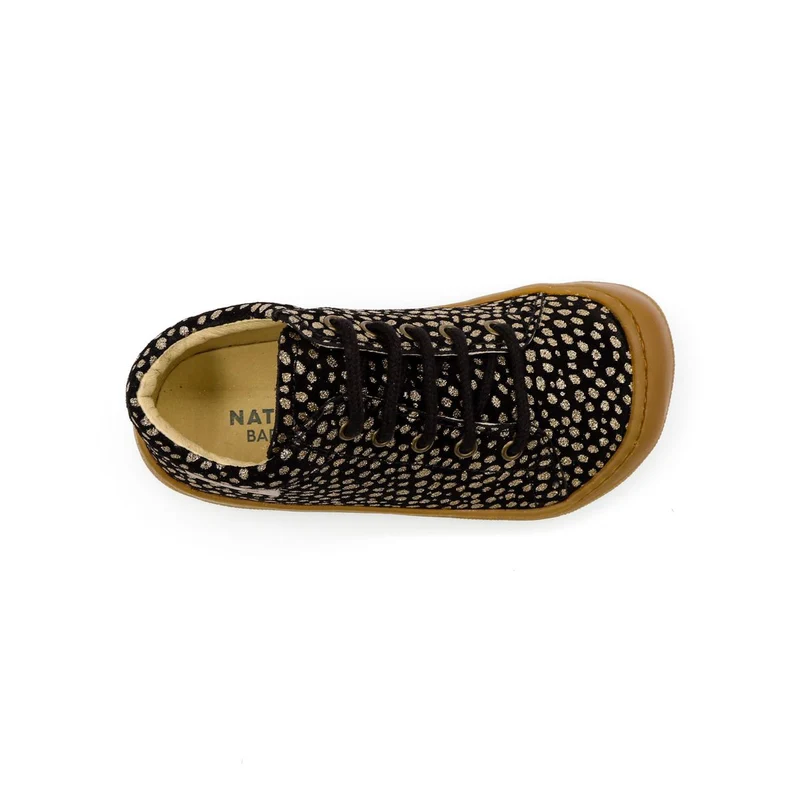 Naturino Barefoot Orec Lacets Pony Black Platinum