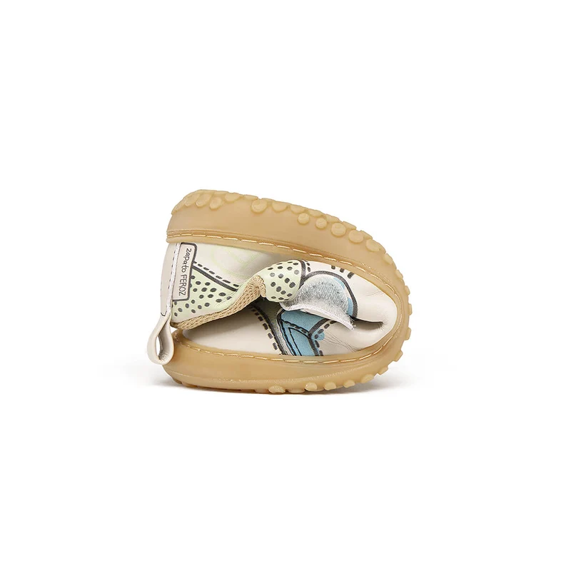 Zapato Feroz Rockers Paterna Comic Verde Beige