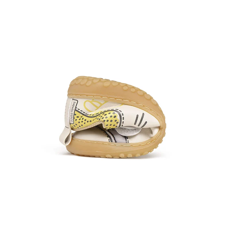 Zapato Feroz Rockers Paterna Comic Amarillo Beige