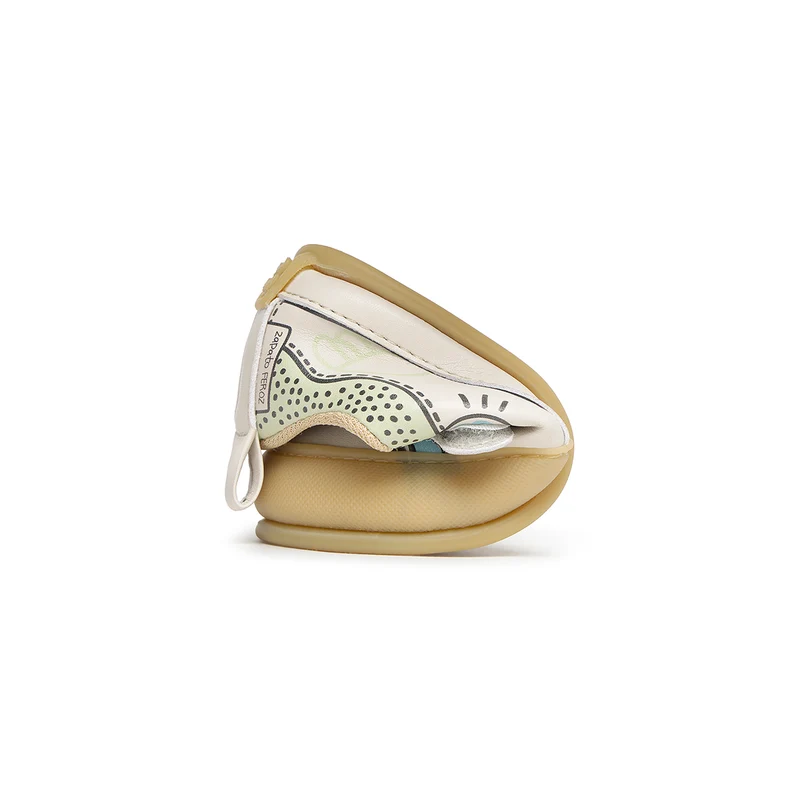 Zapato Feroz Féroces Paterna Comic Verde Beige
