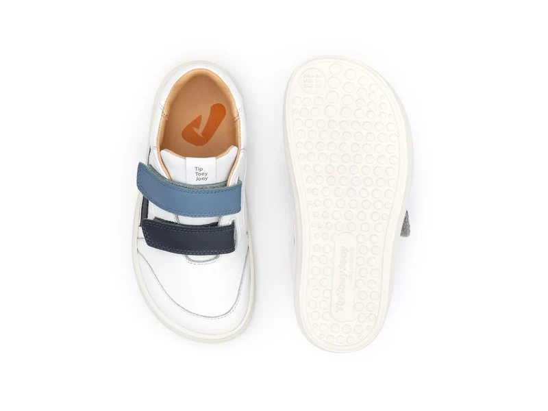 Tip Toey Joey Kidos Landy White Navy Ash