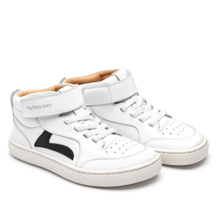 Tip Toey Joey Kidos Landy High Top White Black