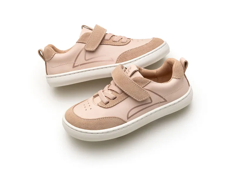 Tip Toey Joey Kidos Outline Papaya Cream Rose Smoke Suede