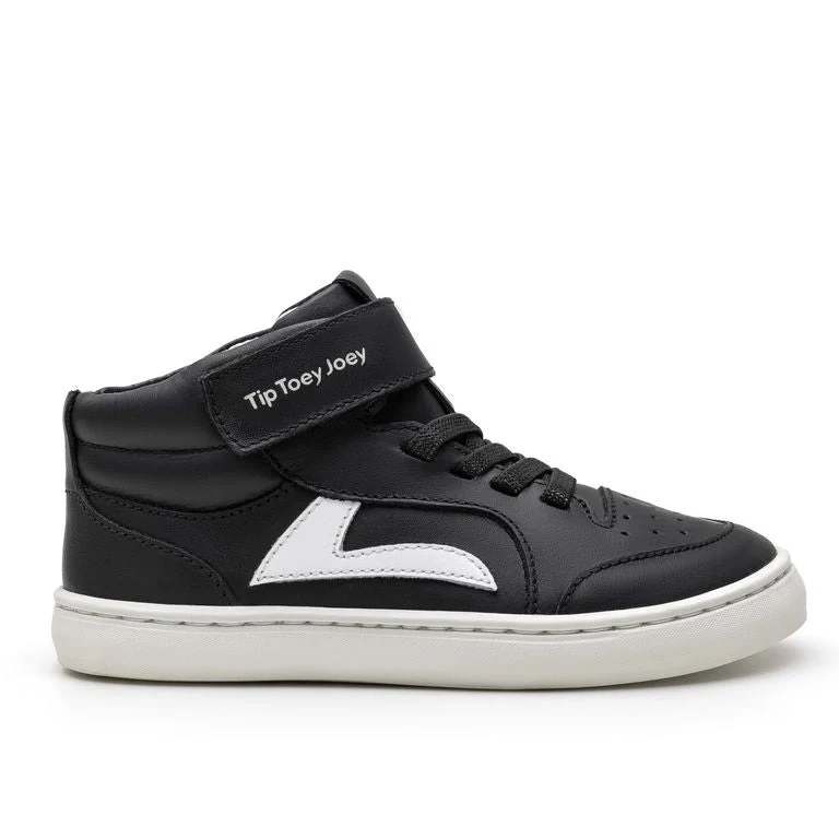 Tip Toey Joey Kidos Landy High Top Black White