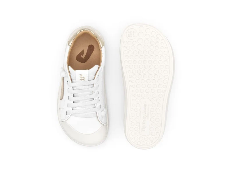 Tip Toey Joey Kidos Ground White Champagne