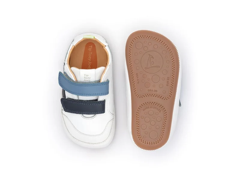 Tip Toey Joey Primeiros Landy White Navy Navy Ash
