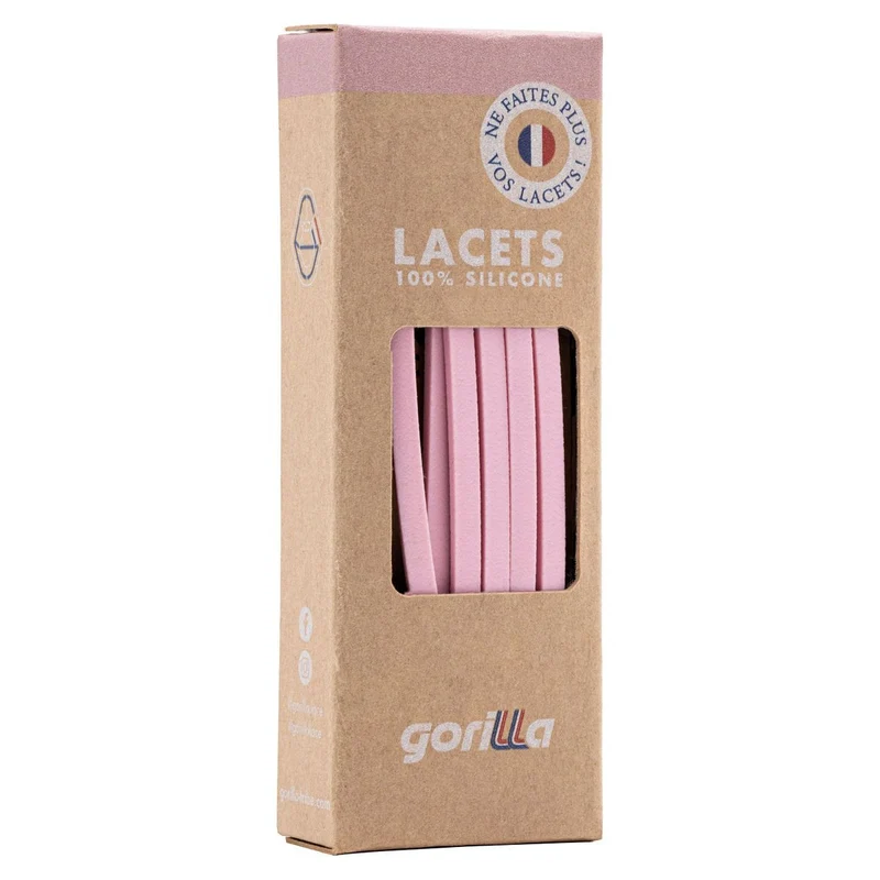 Gorilla Lacets Elastiques Fins Guimauve