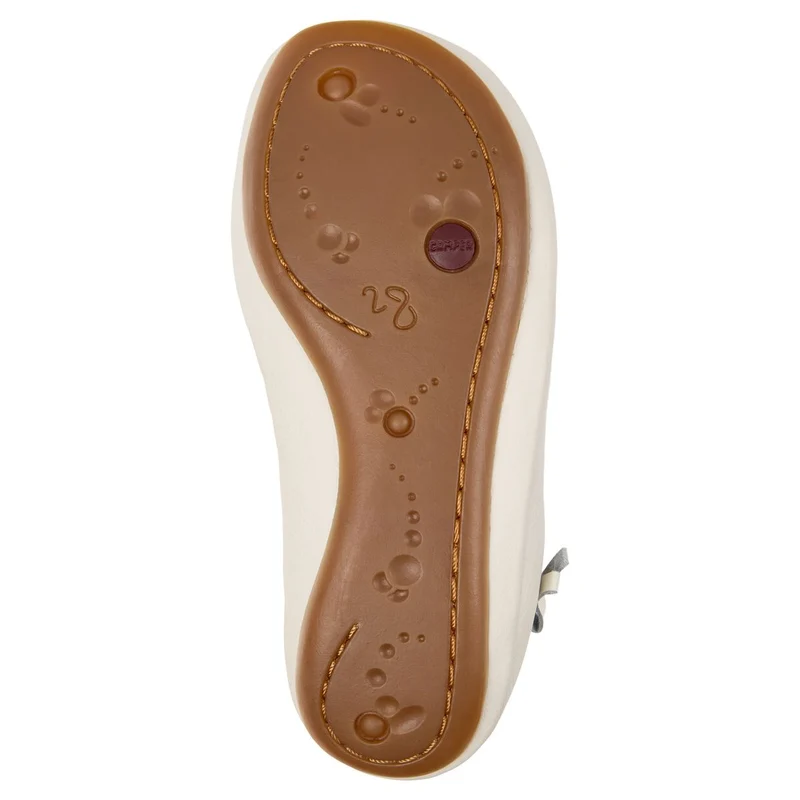 Camper Ballerines Twins Crème Noeuds