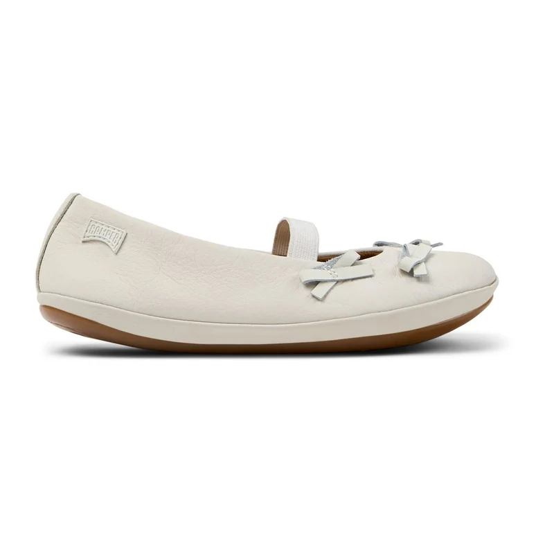 Camper Ballerines Twins Crème Noeuds