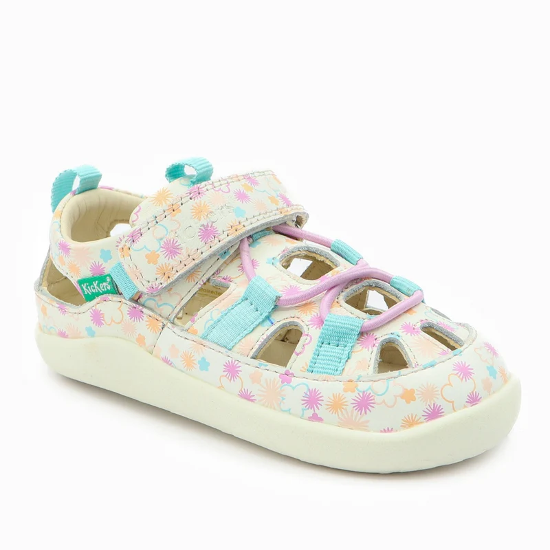 Kickers KickFrony Blanc Fleurs Eté