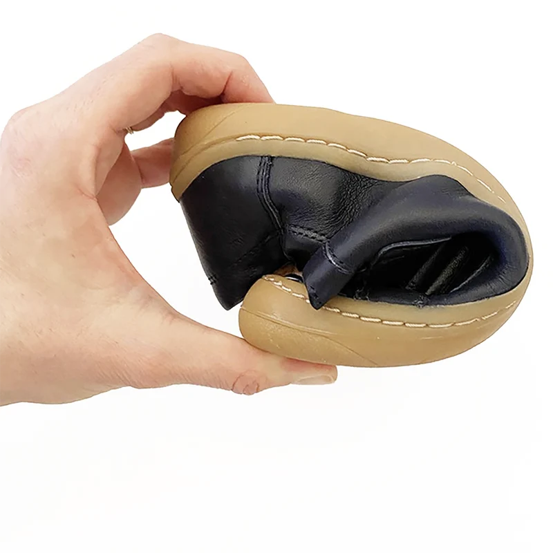 Froddo Barefoot Cuir Velcros Marine