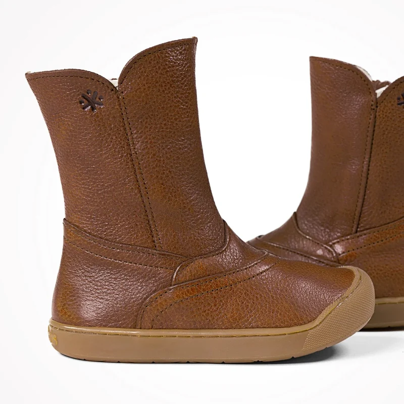 Acebos Barefoot Bota Fourrées Cuero