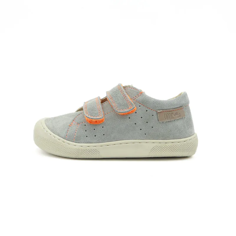 Naturino Barefoot Rabir Velcros Taupe Orange Fluo