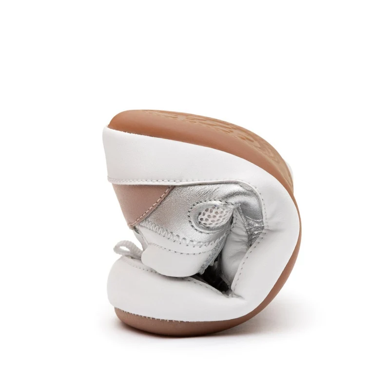 Tip Toey Joey Primeiros Sneakers Step White Pink Dream Sterling Silver