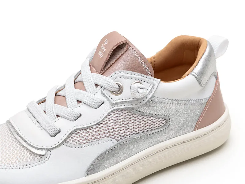 Tip Toey Joey Kidos Sneakers Step White Pink Dream Sterling Silver