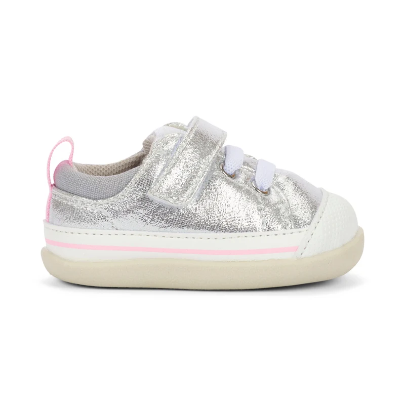 See Kai Run First Walker Stevie II Silver Shimmer