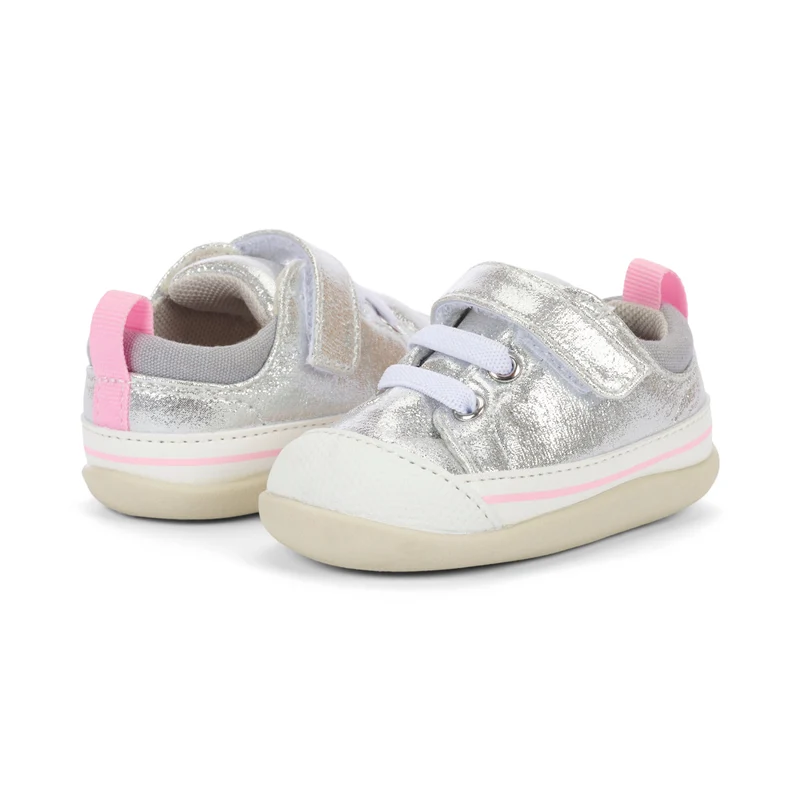 See Kai Run First Walker Stevie II Silver Shimmer