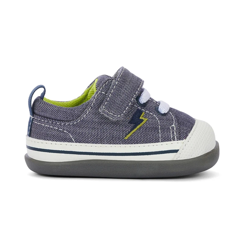 See Kai Run First Walker Stevie II Gray Lightning