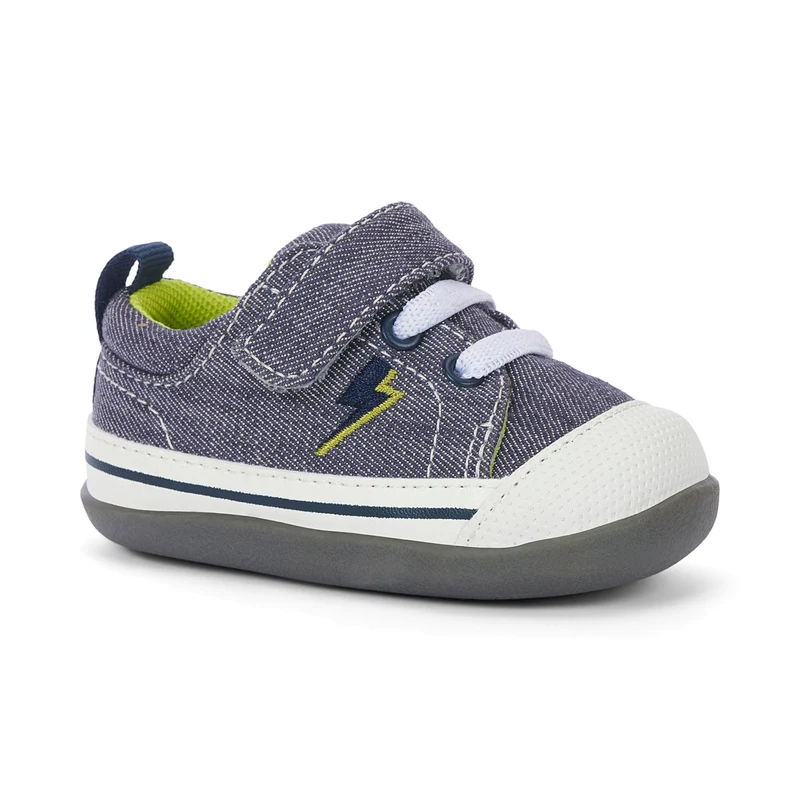 See Kai Run First Walker Stevie II Gray Lightning
