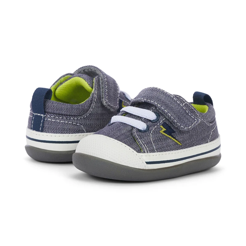See Kai Run First Walker Stevie II Gray Lightning