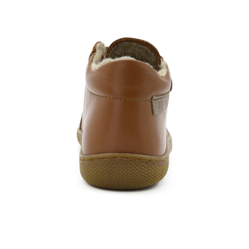 Naturino Barefoot Kommy Velcros Wool Cuoio