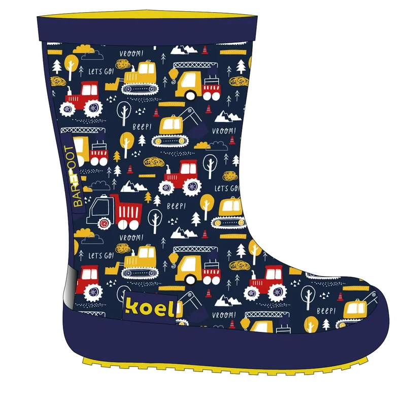 Koel Barefoot Wellie II Tractor Blue