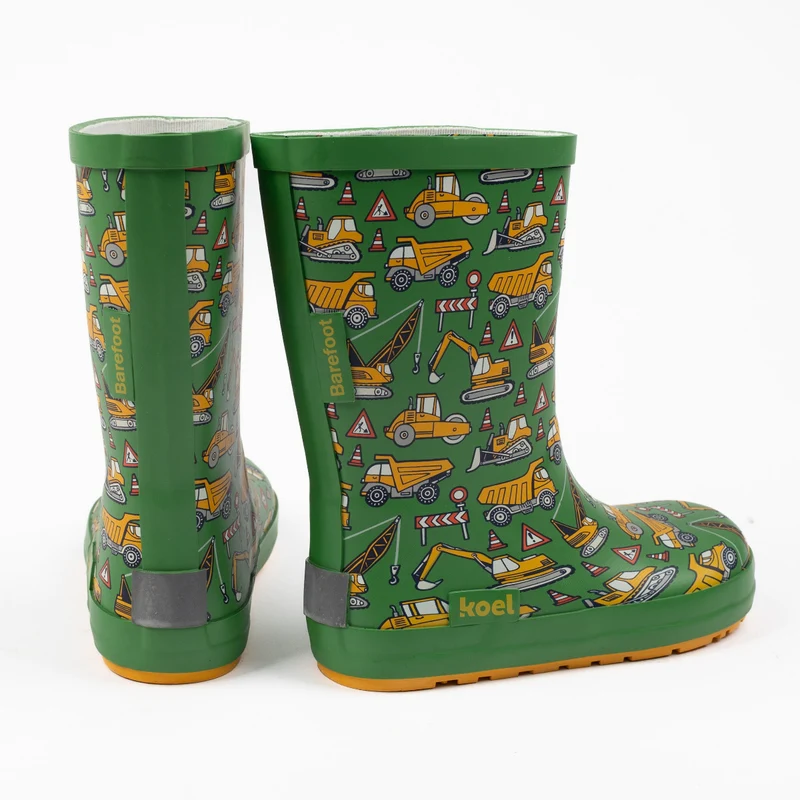 Koel Barefoot Wellie Tractor Green
