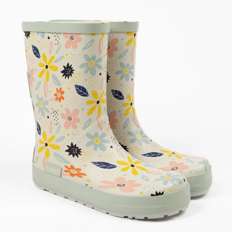 Koel Barefoot Wellie White Flowers