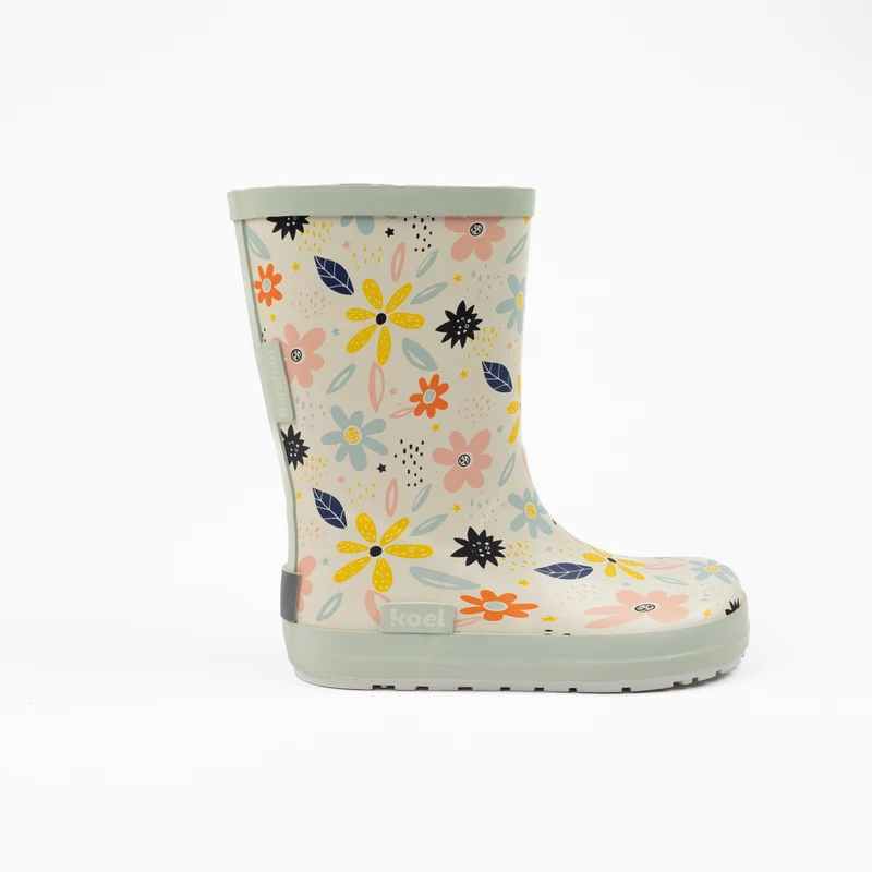 Koel Barefoot Wellie White Flowers