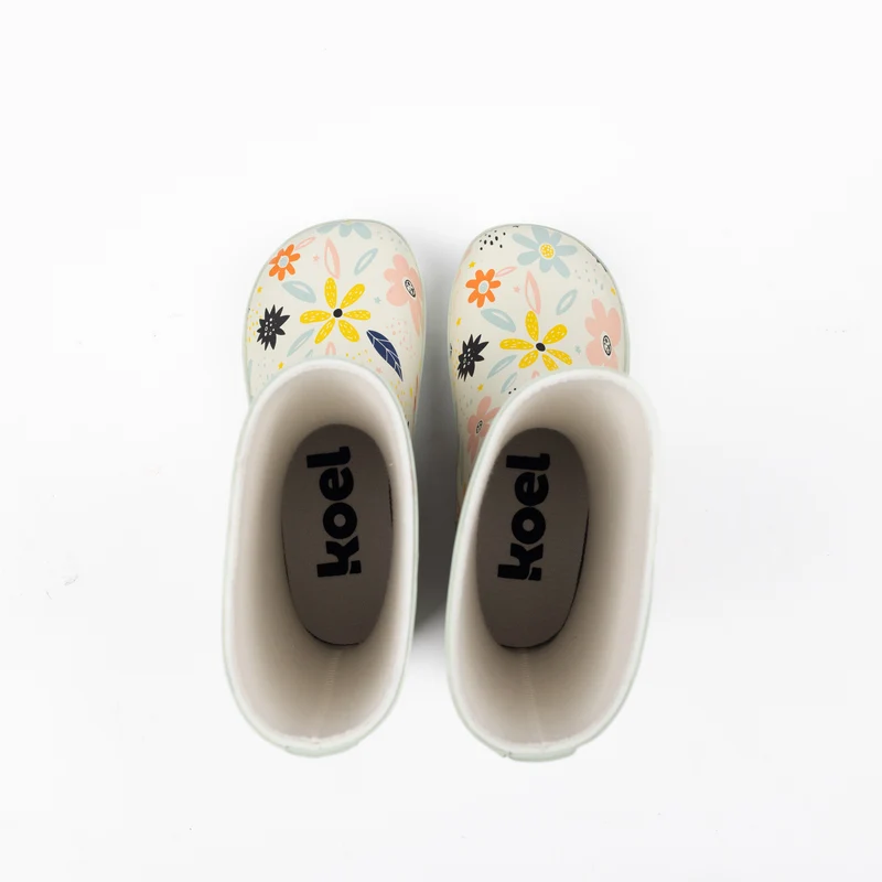 Koel Barefoot Wellie White Flowers