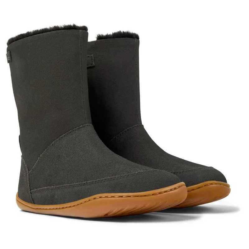 Camper Kids Peu Bottes Fourrées Gris