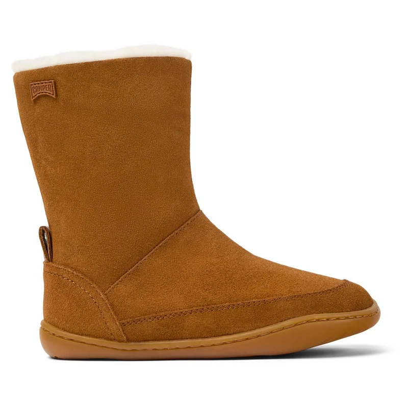 Camper Kids Peu Bottes Fourrées Camel