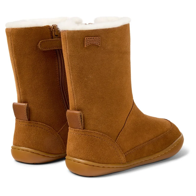 Camper Kids Peu Bottes Fourrées Camel