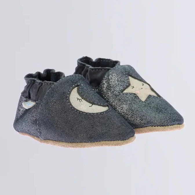 Robeez Chaussons Circus Style Marine Brillant