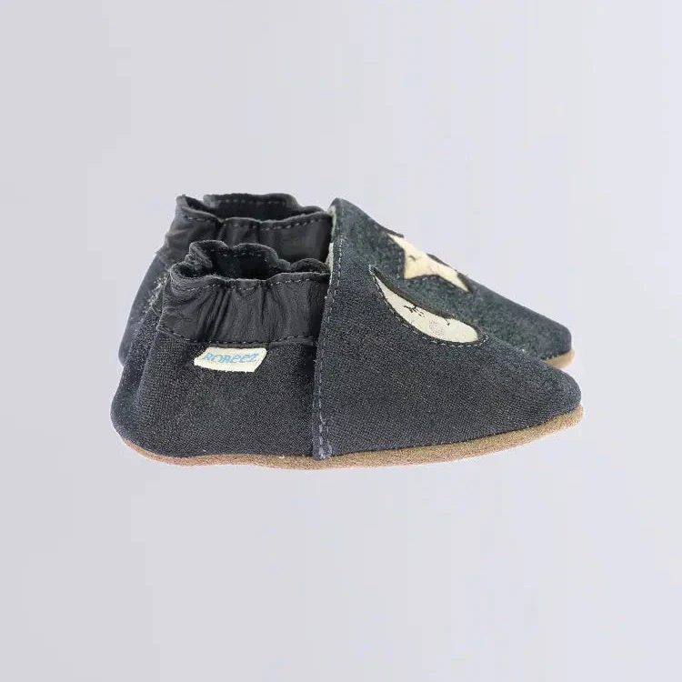 Robeez Chaussons Circus Style Marine Brillant