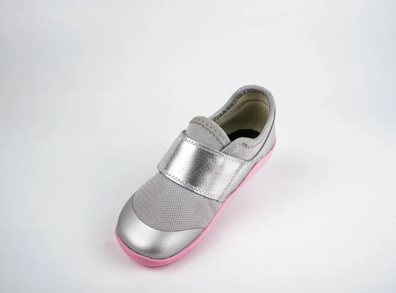 Bobux Dimension Silver Metallic and Candy